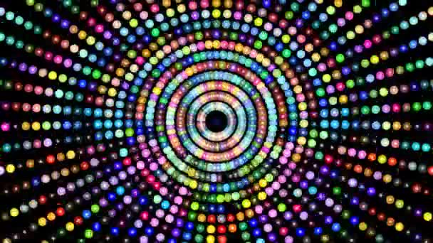 Rotating Colorful Circle Shapes — Stockvideo