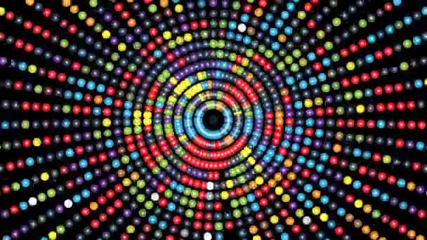 Abstract Pattern Colorful Circles — Stok Video