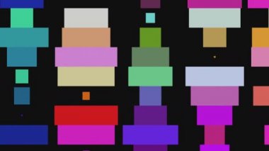 Psychedelic Colorful Blocks Squares Pulsing