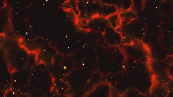 Διάστημα Σύμπαν Αστέρια Και Γαλαξίες Κινείται — Αρχείο Βίντεο