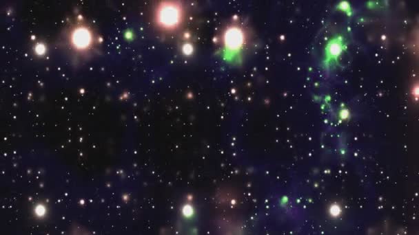 Vesmír Hvězdami Galaxiemi — Stock video