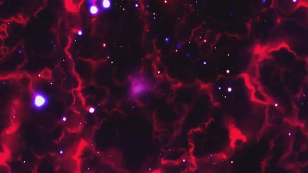 Universo Spaziale Con Stelle Galassie Movimento — Video Stock