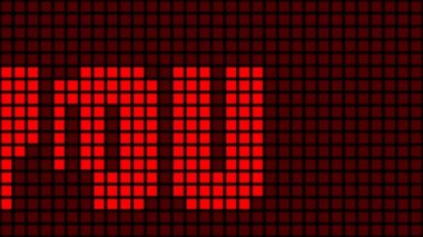 Teşekkürler kırmızı reklam metni.