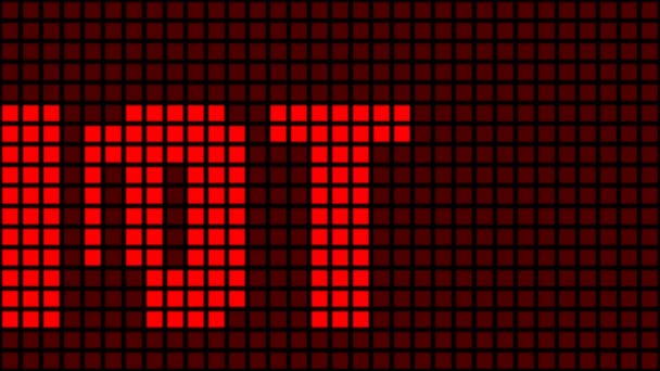 Гарячий Червоний Рекламний Текстовий Скрипт — стокове відео