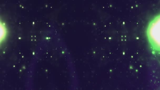 Vesmír Hvězdami Pohybujícími Galaxiemi — Stock video