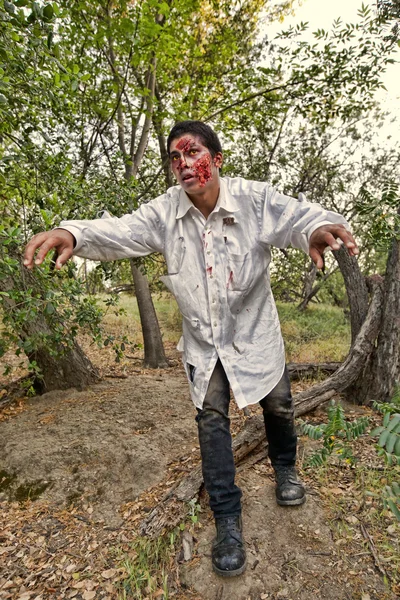 Zombie v lese — Stock fotografie