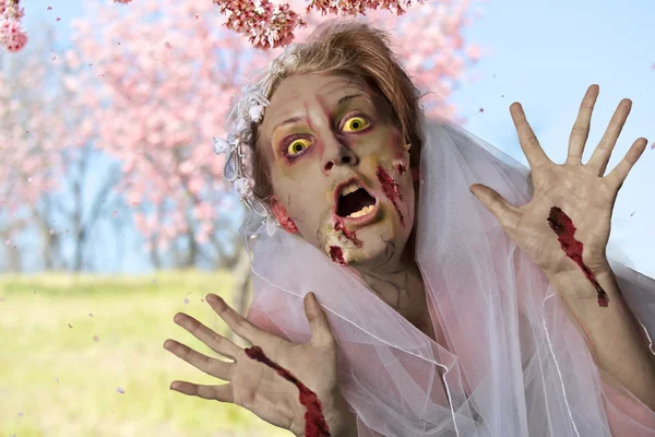 Zombie bruid — Stockfoto