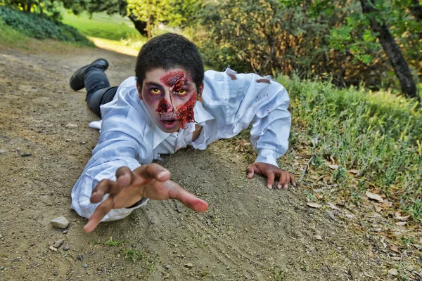 Crawling Zombie Stock Picture