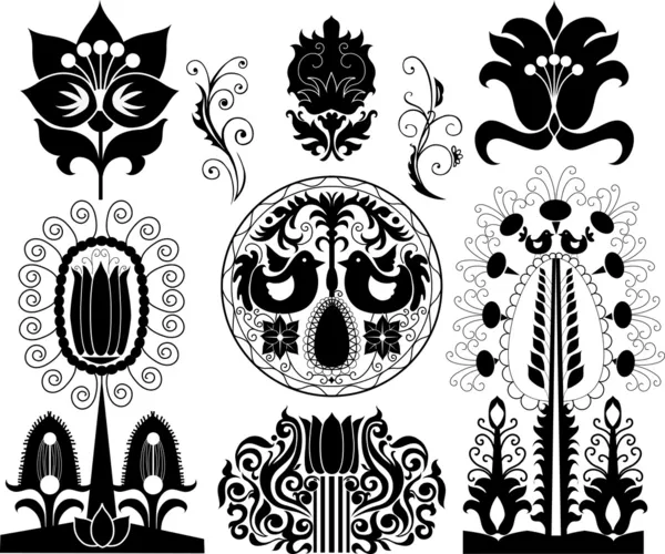 Set of patterns — Stock Vector