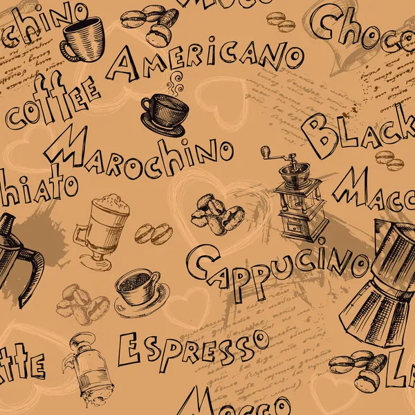 Dikişsiz kahve adları arka plan