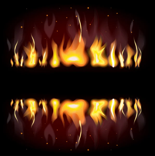 Fiery background — Stock Vector