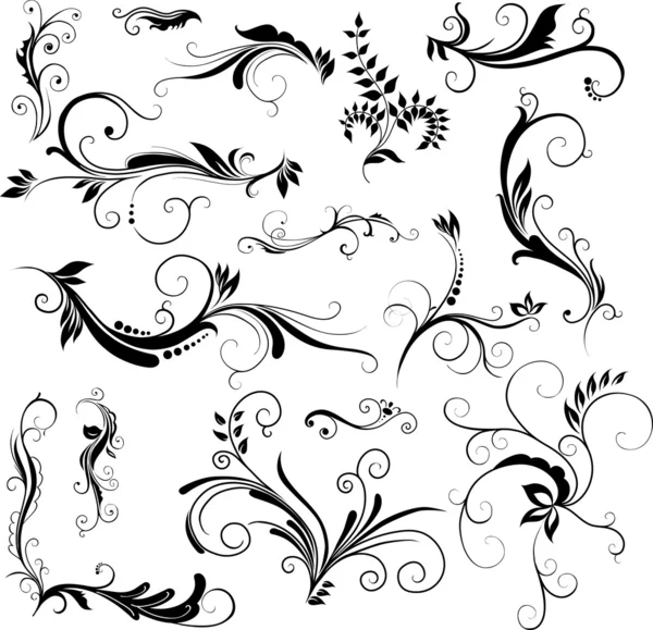 Motifs floraux — Image vectorielle