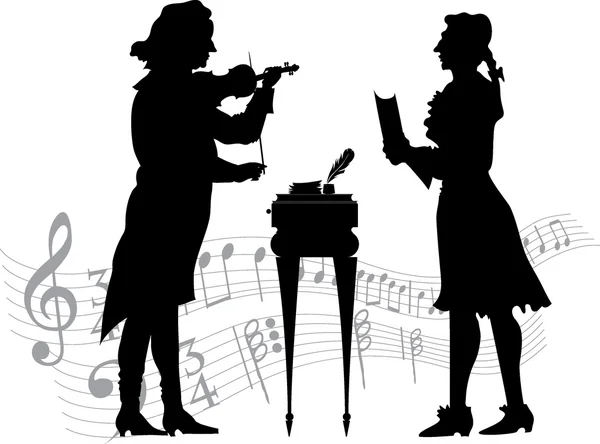 Академические музыканты — стоковый вектор