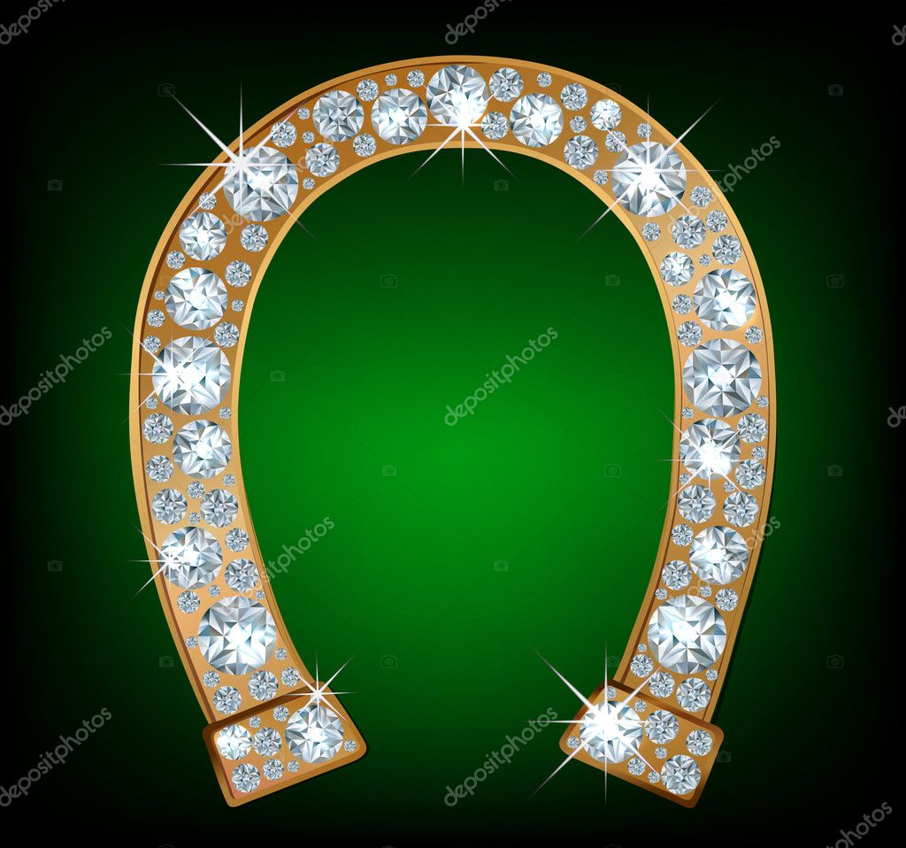 Diamond horseshoe Stock Vector by ©OlaOla 19643455