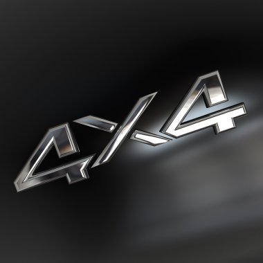 4X4 silver sign