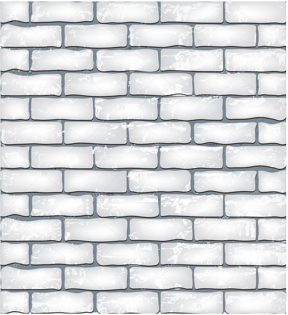 White brick wall. Seamless pattern.