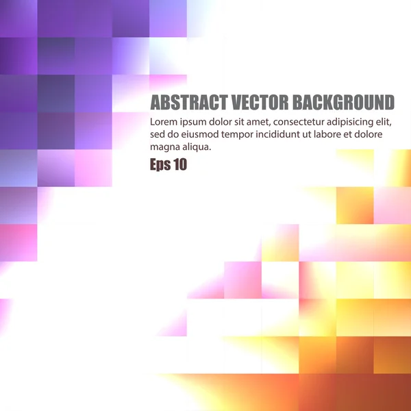 Fondo de vector abstracto hecho con cuadrado de color — Vector de stock
