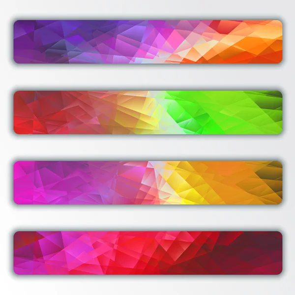 Conjunto de banners abstratos — Vetor de Stock