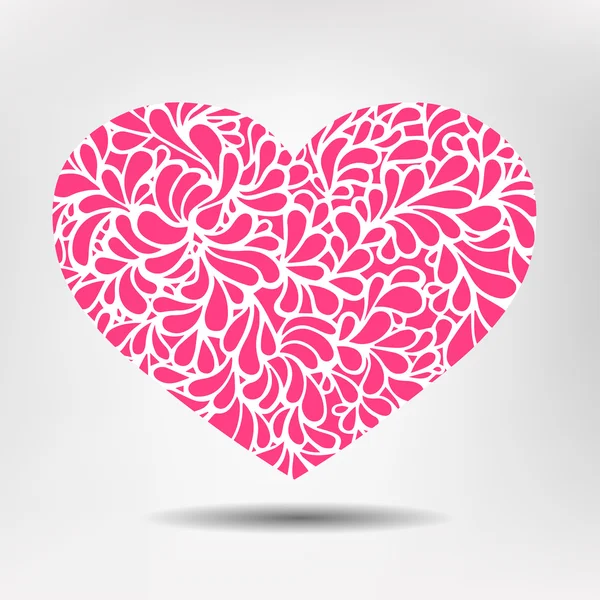 Różowe serce — Wektor stockowy