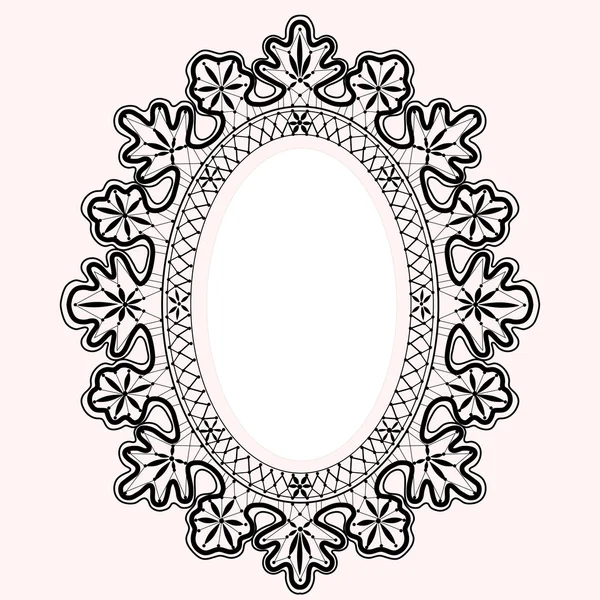 Lace frame — Stock Vector