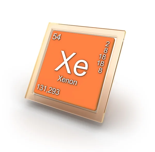 Xenon-chemisches Elementzeichen — Stockfoto