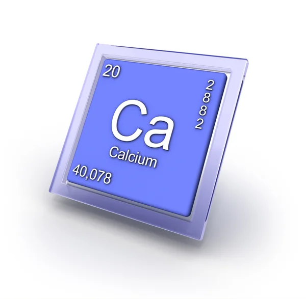 Kalcium element tecken — Stockfoto