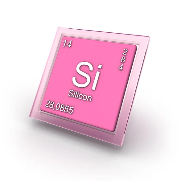 Siliziumelement-Zeichen — Stockfoto