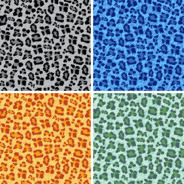 dizi farklı leopar arka planlar