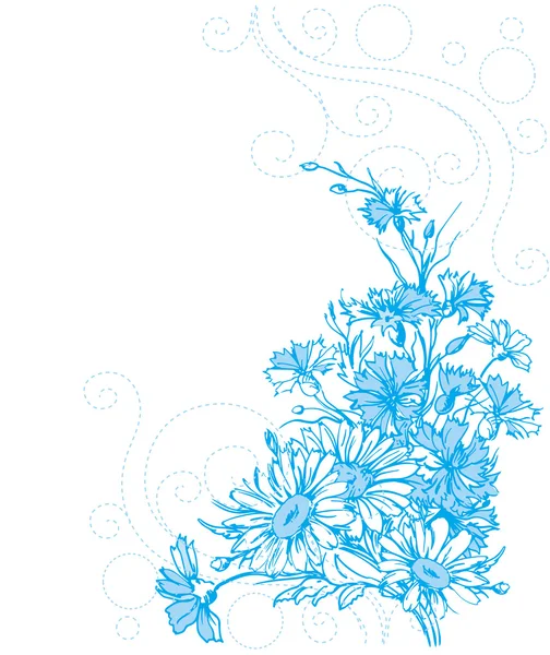 Composición floral — Vector de stock