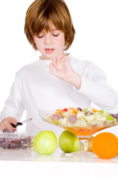 Não quero um buraco na salada. — Fotografia de Stock