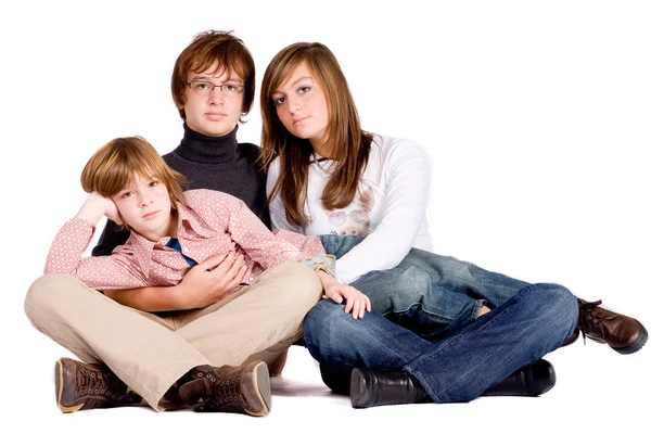 Los tres niños — Foto de Stock