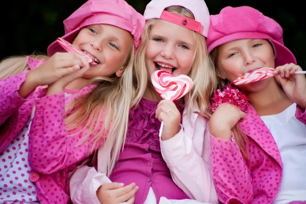 Eten een lolly — Stockfoto