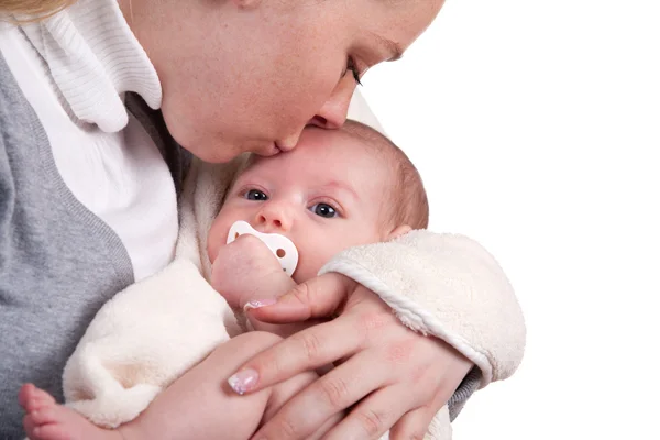 Kiss the baby — Stock Photo, Image