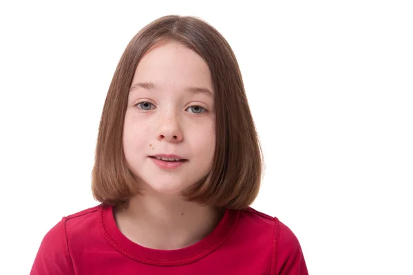 Portret dziecko fioletowy — Zdjęcie stockowe