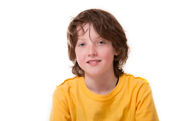 Boy with yellow shirt — Stock Photo, Image