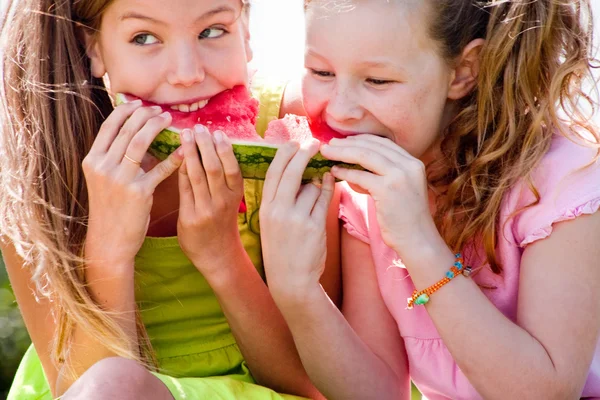 Vattenmelon kampen — Stockfoto