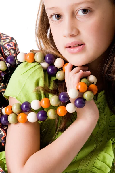 Child and her bag — Stock Photo, Image