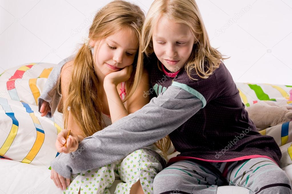 Depressed sister — Stock Photo © dnfstyle 12608669