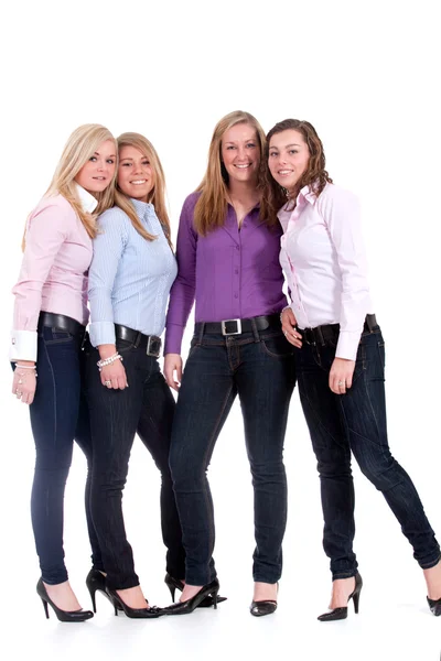 Grupp av flickvänner — Stockfoto