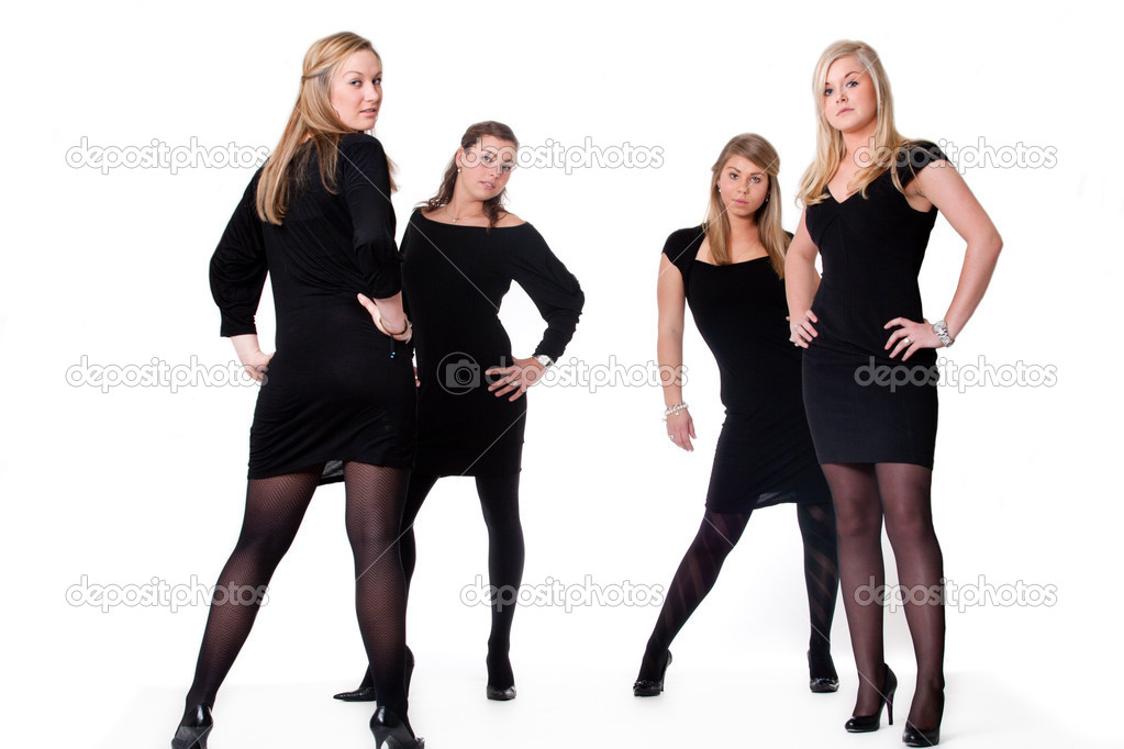 4 ladies in sexy pose — Stock Photo © dnf-style #12654113