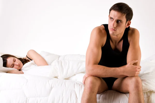 Worried man relation problems — Stock Photo, Image