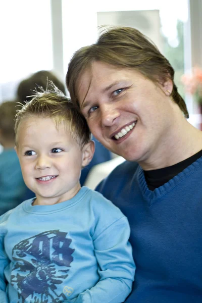 Portrait of father and son — Stock Photo, Image