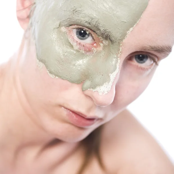 Maske aus Ton — Stockfoto