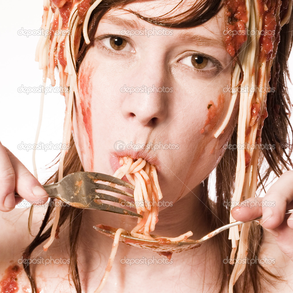 Eating spaghetti of my head