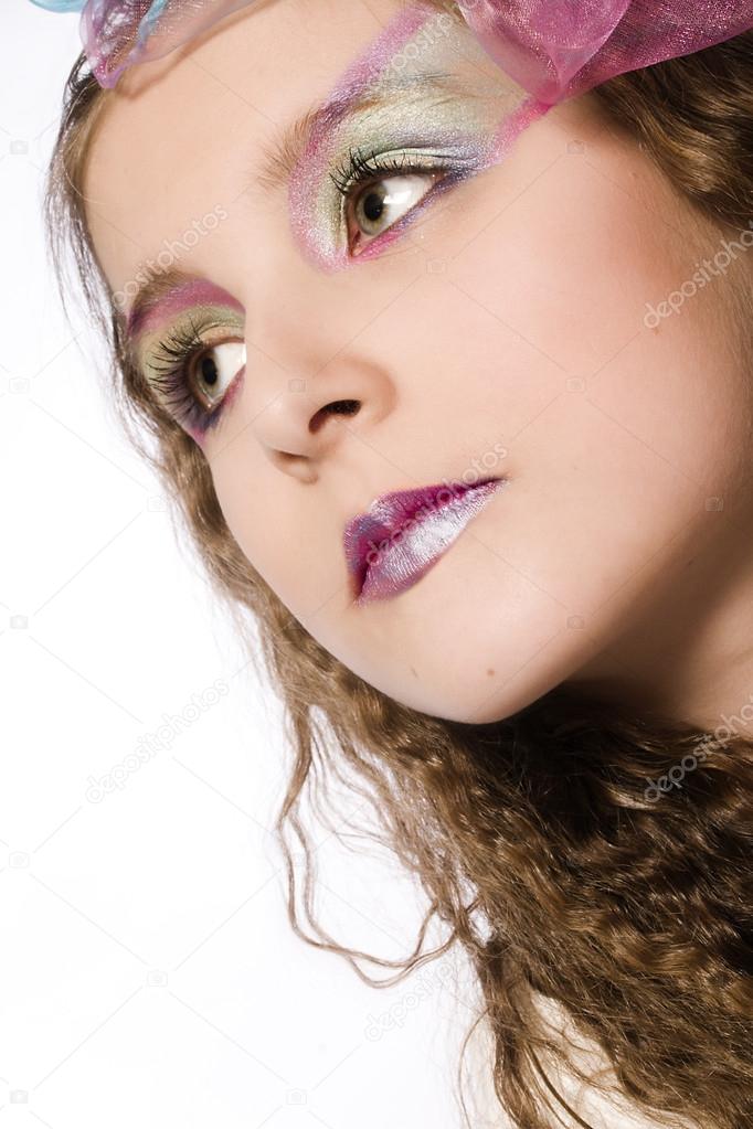 Beautyfull Kid with extreme make-up