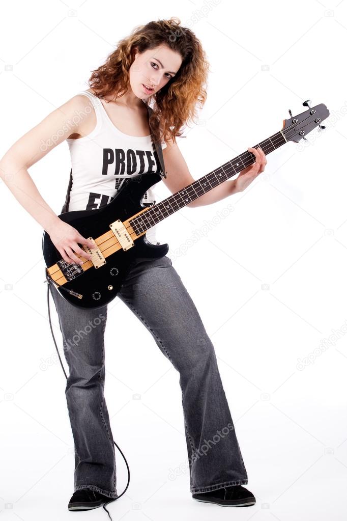 Sexy guitar player
