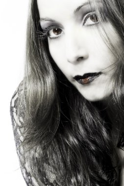 Almost black and white gothic