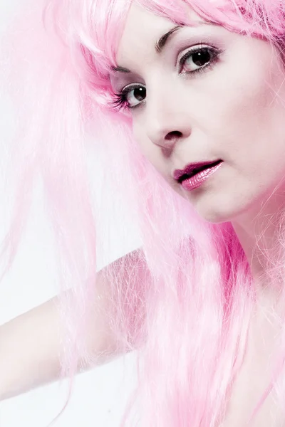 Pink wig — Stock Photo, Image