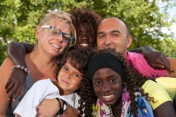 Multi-ethnische Familie Stockbild
