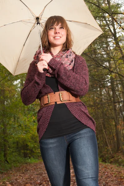 Safe under the umbrella — Stock Photo, Image